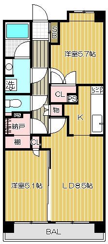【間取り】 | レジデンスシャルマン林試の森