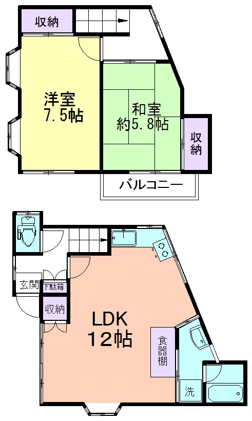 木下邸の間取り