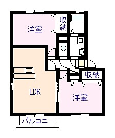 【間取り】 | プロスパーリヨA棟