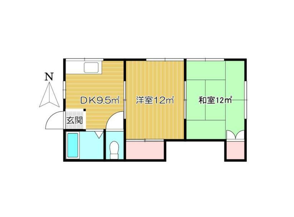コーポ桂Aの間取り