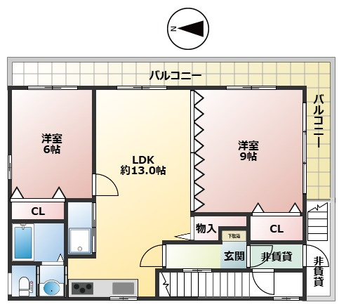 【間取り】 | Ｋ21 | Ｋ２１