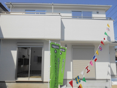 【外観】 | 桶川市北１丁目新築分譲住宅全2棟残1棟 | 正面からです。