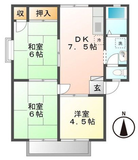 【間取り】 | ファミール泉　Ｄ | ３ＤＫ