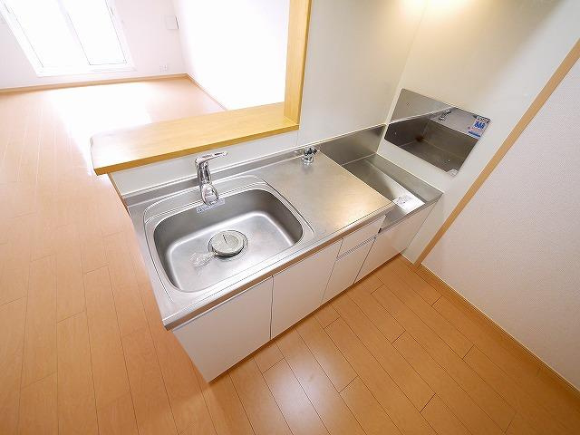 ジェルメ中山Ａのキッチン|使いやすいキッチンです