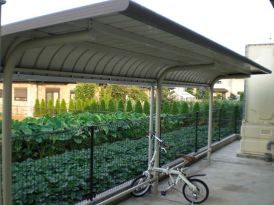 【駐車場】 | プレステージⅣ | 屋根付き駐輪場