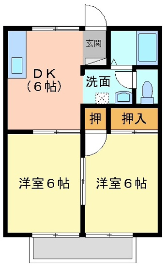 【間取り】 | サンコーポ２１