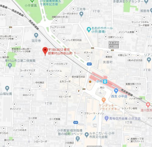 セゾン皿沼の地図