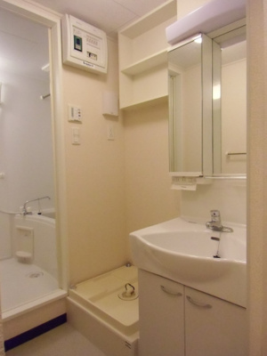 【洗面所】 | グルージア | 独立洗面台。洗面所のスペースがあります！