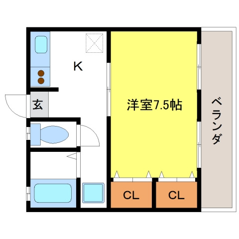 シティハイムストークの間取り