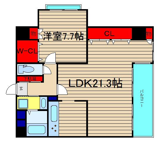 Ｍプラザ難波駅前の間取り