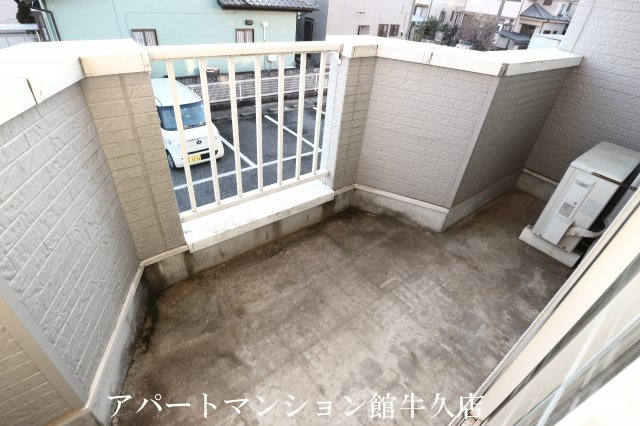 ソレアードホソヤAのバルコニー