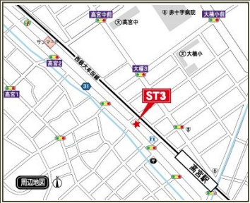 旧ＳＴ3の地図|イ・カーサＭ’ＳⅡ（1R）　　地図