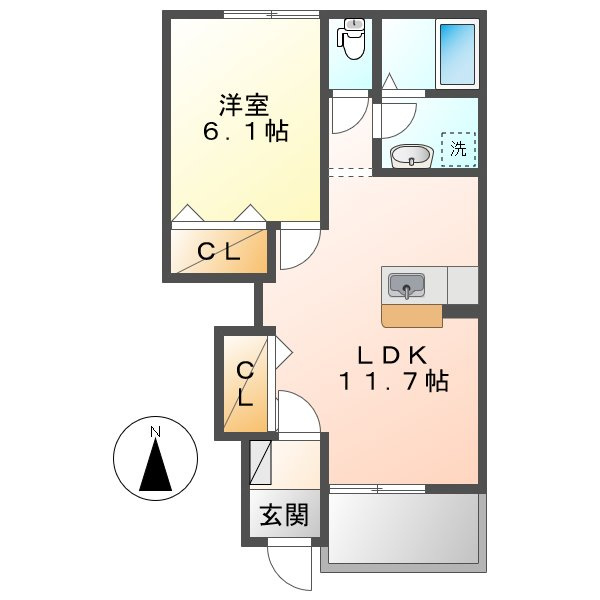 メゾンサン・ライズの間取り