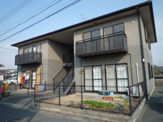 倉敷市茶屋町のアパートの外観