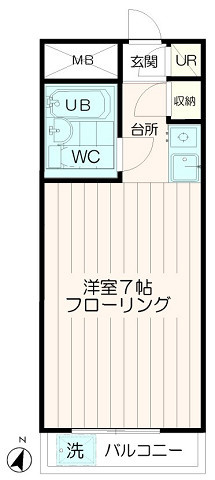 エントピア・タナカの間取り|洋室7.0帖【エントピア・タナカ】