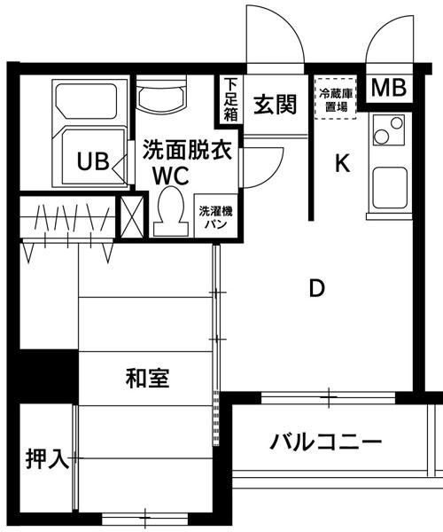 ルシール平尾の間取り|ルシール平尾（1LDK）　間取り