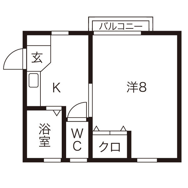 スワンロード・Ｋの間取り