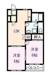 アイビス小絹Bの間取り