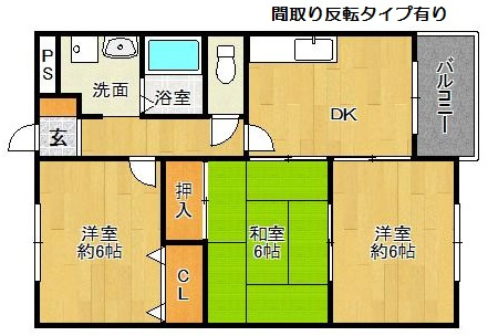 ジョイフルハイツⅡの間取り|ジョイフルハイツⅡ
