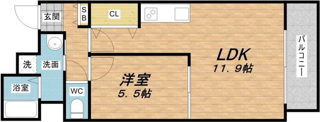 【間取り】 | レオンコンフォート本町東