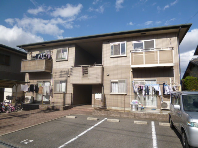 倉敷市茶屋町のアパートの外観