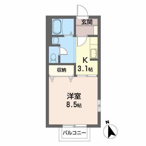 カインドネス大館の間取り