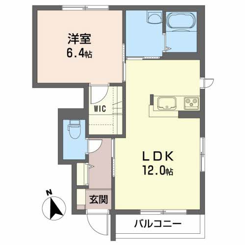ミューローズ長橋Ⅱの間取り