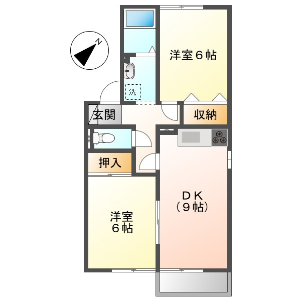 セジュール竹Ａの間取り