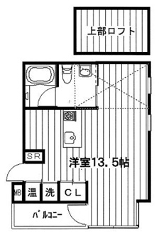 【間取り】 | M-FLAT☆1K　ロフト付き