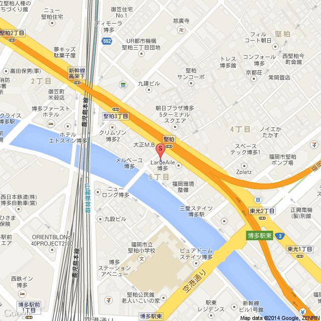 ステイツ博多駅Ⅱの地図|ステイツ博多駅Ⅱ（1DK）地図