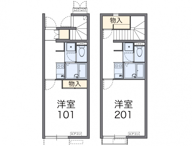 【間取り】 | クレストタウンC