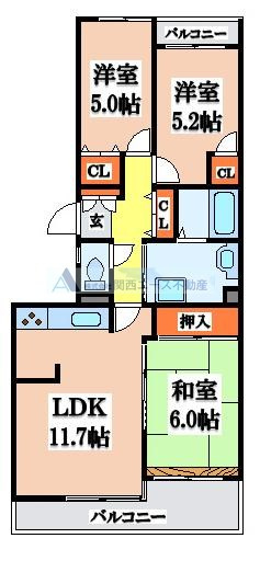 【間取り】 | グランビュー山手