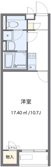 【間取り】 | レオネクストパインツリー | １K