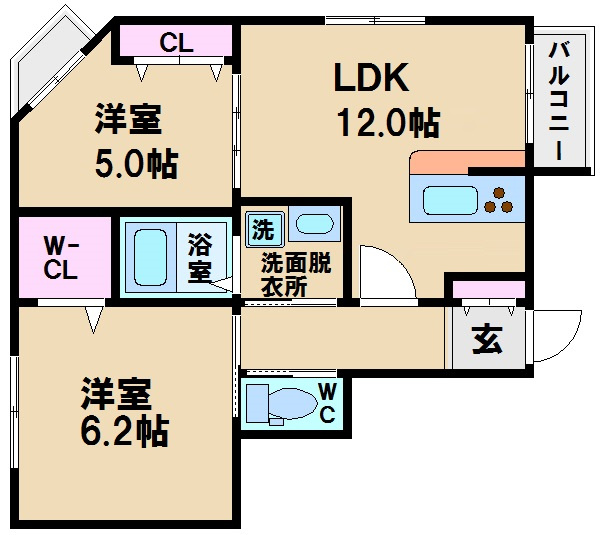 【間取り】 | コラソン西田辺