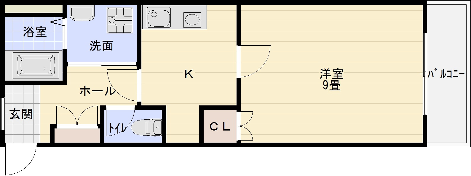 エクセル1の間取り|柏原市　オール電化　河内国分駅　オートロック