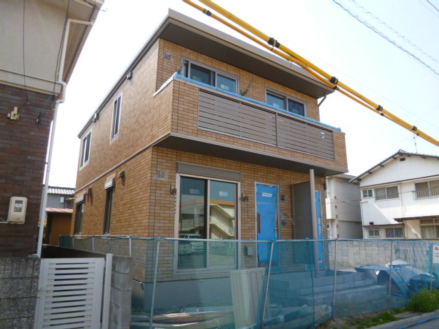 倉敷市上東のアパートの外観
