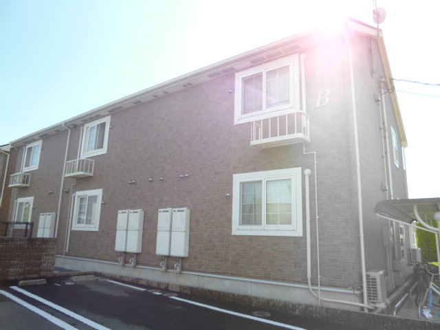 倉敷市白楽町のアパートの外観