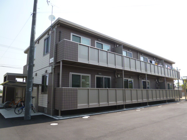 倉敷市茶屋町のアパートの外観