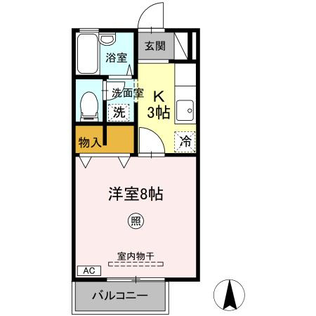 サンハイツ小中島の間取り