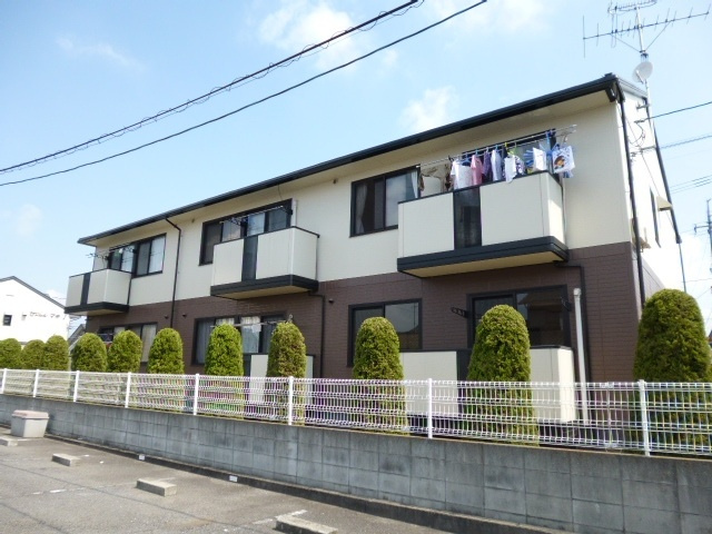 倉敷市茶屋町のアパートの外観