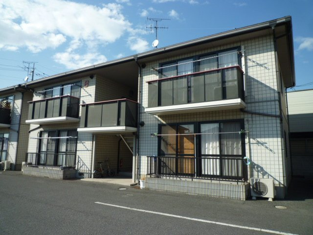 倉敷市茶屋町のアパートの外観