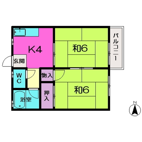 【間取り】 | サンハイツ富雄