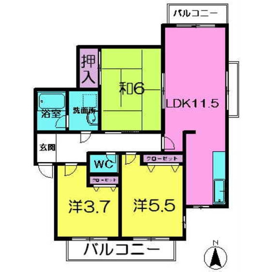 【間取り】 | パーク・ノヴァあやめ池