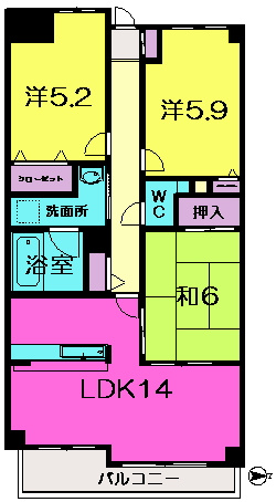 【間取り】 | ライオンズマンション富雄