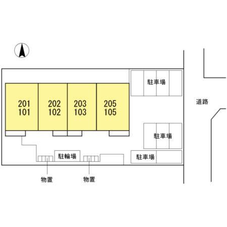 クレールコンフォートの区画図