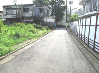 【前面道路含む現地写真】 | 目黒区柿の木坂2丁目売地6880万円前面道路1
