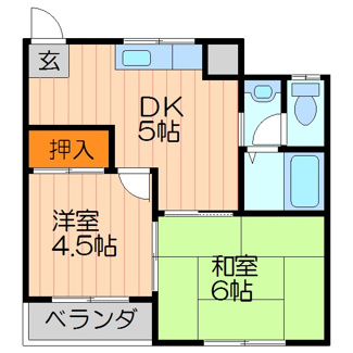 【間取り】 | 第一松田ハイム
