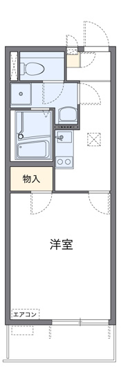 【間取り】 | レオネクスト加美北せいわ | １K