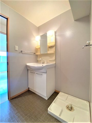 リビングタウン八日市場Cの独立洗面台