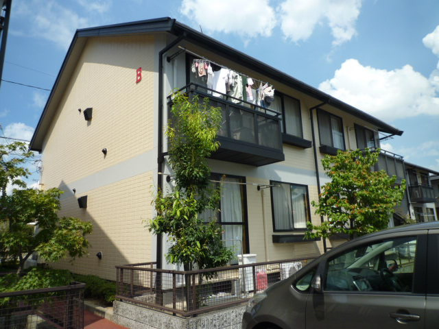 倉敷市笹沖のアパートの外観